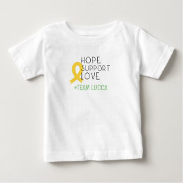 Krebs im Kindesalter.hope#teamName Custom Baby T - T-shirt