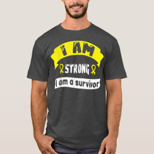 Krebs im Kindesalter Ich bin stark, ich bin ein Üb T-Shirt