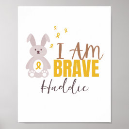 Krebs im Kindesalter. Individuelle Name Poster Pri