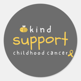 Krebs im Kindesalter ist eine nette Unterstützung Runder Aufkleber