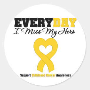 Krebs im Kindesalter Jeden Tag vermisse ich meinen Runder Aufkleber