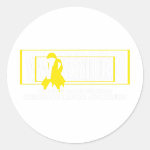 Krebs im Kindesalter - Krebs im Krieger und im Kin Runder Aufkleber