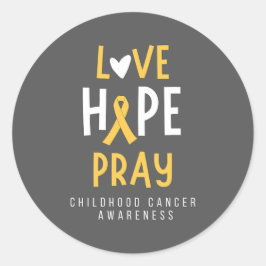 Krebs im Kindesalter.Liebe.hope.bete. Aufkleber & 