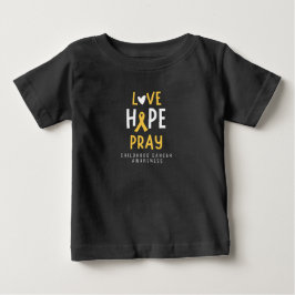 Krebs im Kindesalter.Liebe.hope.bete. Baby T - Shi T-shirt