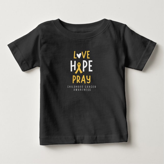 Krebs im Kindesalter.Liebe.hope.bete. Baby T - Shi T-shirt (Vorderseite)