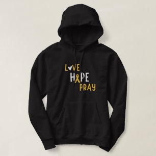 Krebs im Kindesalter.Liebe.hope.bete. Pullover Hoo