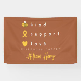 Krebs im Kindesalter personalisierter Name Banner- Banner