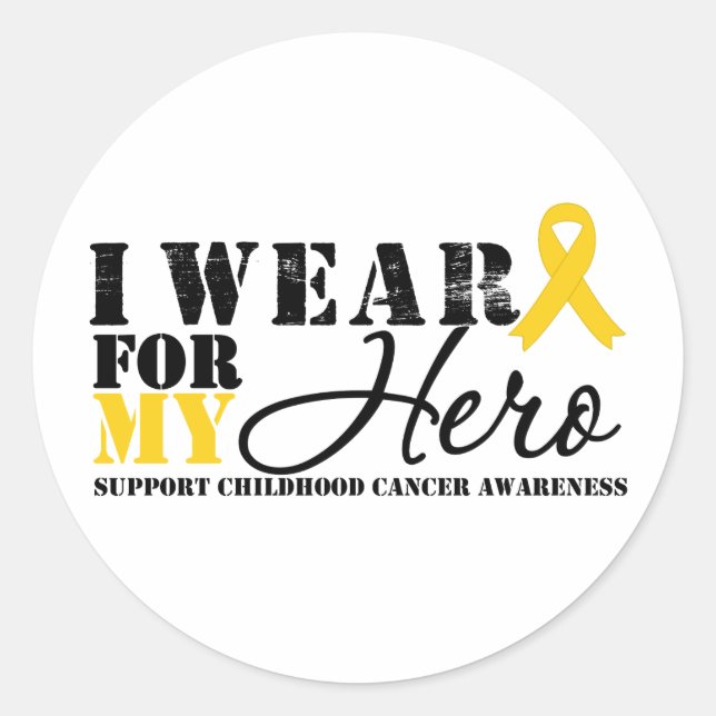 Krebs im Kindesalter Runder Aufkleber (Vorderseite)