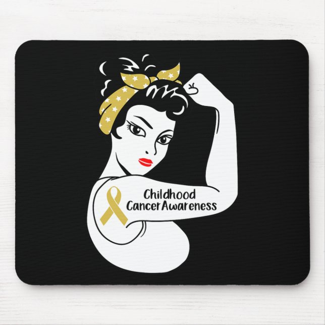 Krebs im Kindesalter: starke Frauen Mousepad (Vorne)