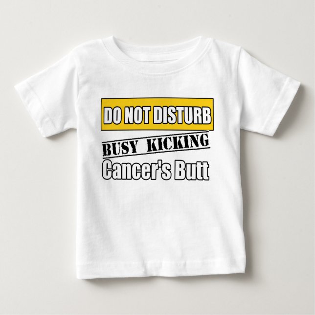 Krebs im Kindesalter stört nicht den Kicking-Hinte Baby T-shirt (Vorderseite)
