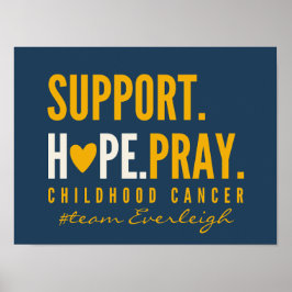 Krebs im Kindesalter unterstützt Custom Poster Pri