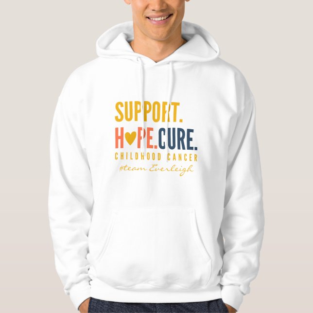 Krebs im Kindesalter unterstützt Custom Pullover H (Vorderseite)