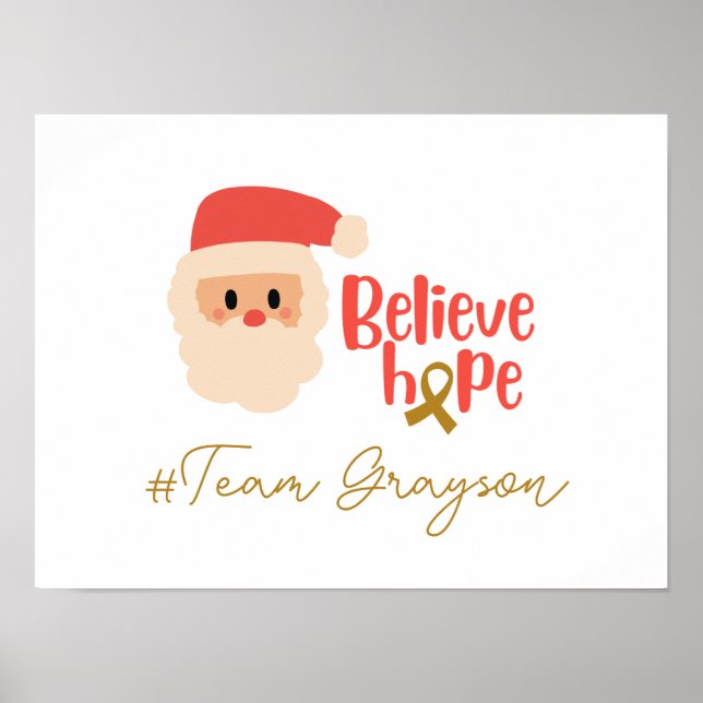 Krebs im Kindesalter Weihnachten Custom Poster & P (Vorne)