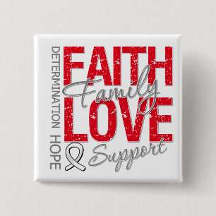 Krebs Inspirierend Slogan Collage Lungenkrebs Button