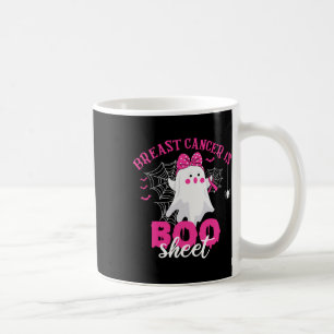 Krebs ist Boo Sheet Brustkrebs Kriegerin Halloween Kaffeetasse