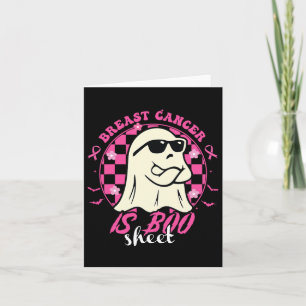 Krebs ist Boo Sheet Halloween Brustkrebsbewusstsei Karte