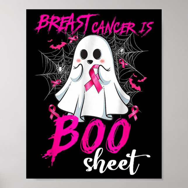 Krebs ist ein boomfähiges Halloween-Brustkrebs Awa Poster (Vorne)