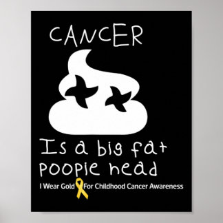 Krebs ist eine große Fettleibigkeit bei Kindern Poster