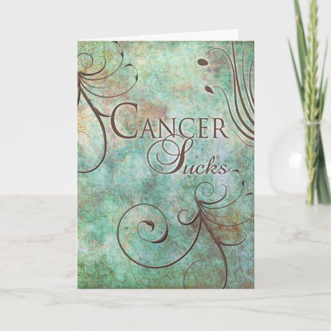 Krebs Ist zum Kotzen Karte (Vorderseite)