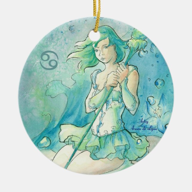 Krebs Keramikornament (Vorne)