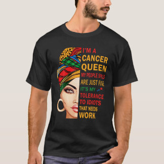 Krebs Königin meine Leute befähigt Geburtstag Zodi T-Shirt