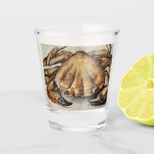 Krebs (Kreatur unter dem Meer) (von Albrecht Durer Schnapsglas (Vorderseite)