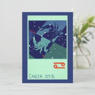 Krebs Krebs Konstellation Vintage Zodiac Astrologi