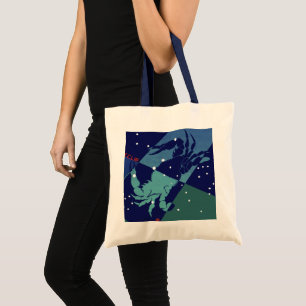 Krebs Krebs Konstellation Vintage Zodiac Astrologi Tragetasche