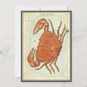 Krebs Krebs Vintage-Konstellation, Urania's Spiege Einladung