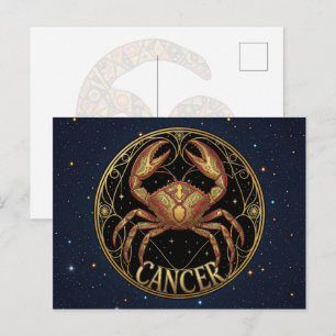 Krebs Krebs Zodiac-Symbol Postkarte