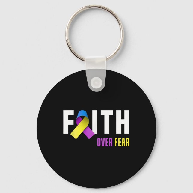 Krebs-Krieger der Blase glauben, dass die Krebserk Schlüsselanhänger (Vorderseite)