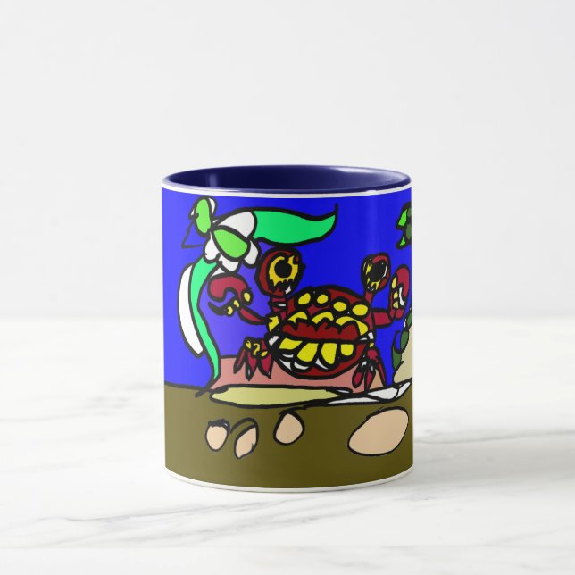 Krebs-Kunst Tasse (Zentrum)