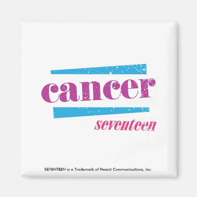 Krebs Lila Magnet (Vorne)