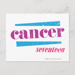 Krebs Lila Postkarte