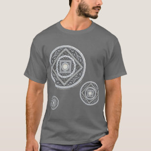 Krebs Mandala Herren Dunkles Shirt
