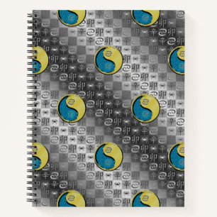 Krebs & Metall-Hase Spiralblock Notizbuch