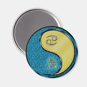 Krebs & Metalldrache Magnet