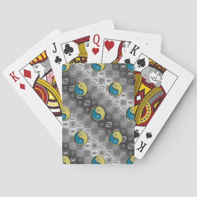 Krebs & Metallhase Spielkarten (Rückseite)
