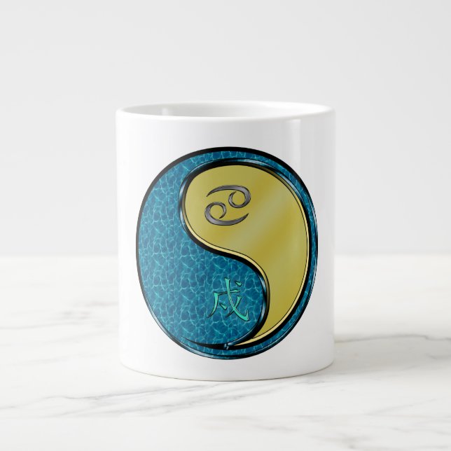 Krebs & Metallhund Jumbo-Tasse (Vorderseite)