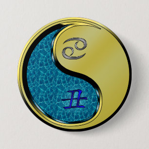 Krebs & Metallochse Button