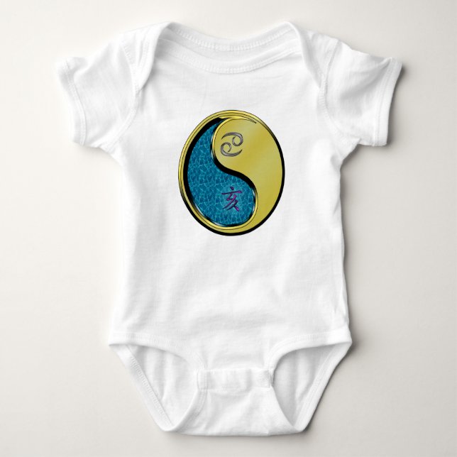 Krebs & Metallschwein Baby Strampler (Vorderseite)