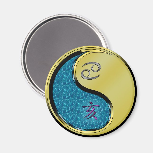 Krebs & Metallschwein Magnet (Vorderseite/Rückseite)