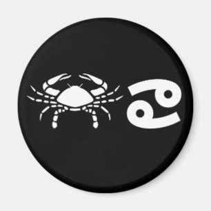 Krebs mit Symbol Magnet