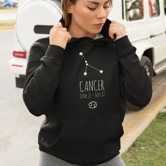 Krebs | Personalisiert Zodiac Constellation Hoodie