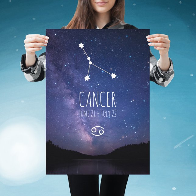 Krebs | Personalisiertes Zodiac-Sternbild-Poster Poster (Von Creator hochgeladen)