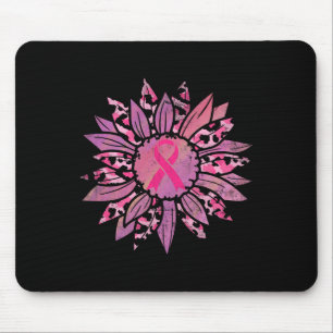 Krebs Pink Ribbon Sonnenblumen Brustkrebs Awarene Mousepad