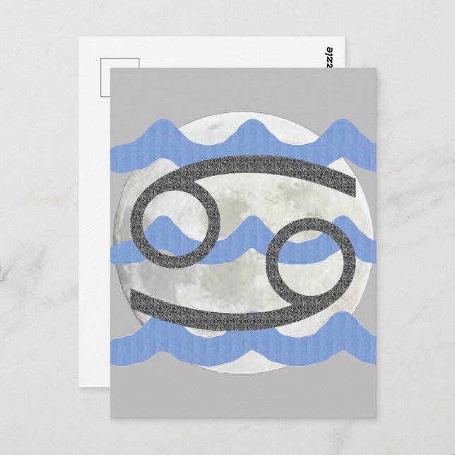 Krebs Postkarte (Vorne/Hinten)