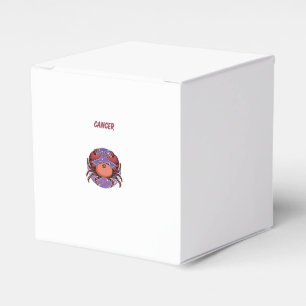 Krebs Rosa, Tierkreiszeichen, Sternzeichen Druck Geschenkschachtel