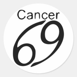 Krebs Runder Aufkleber
