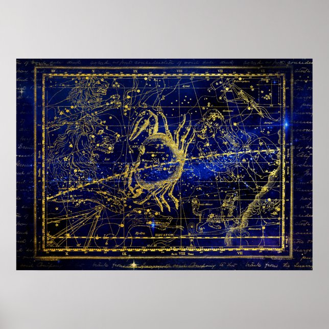 Krebs-Sternbildposter Poster (Vorne)